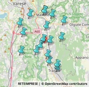 Mappa Via G. Leopardi, 21043 Castiglione Olona VA, Italia (3.58667)