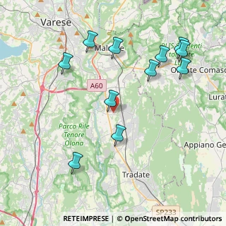 Mappa Via G. Leopardi, 21043 Castiglione Olona VA, Italia (4.43636)
