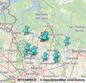 Mappa Via Santuario Inferiore, 23890 Barzago LC, Italia (10.95692)