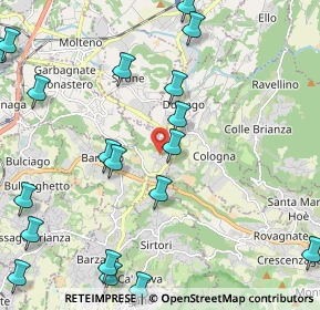 Mappa Via Santuario Inferiore, 23890 Barzago LC, Italia (2.83947)