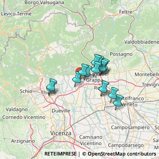 Mappa Via Roveredo Basso, 36063 Marostica VI, Italia (9.74933)