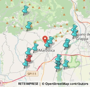 Mappa Via Roveredo Basso, 36063 Marostica VI, Italia (4.04813)