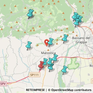Mappa Via Roveredo Basso, 36063 Marostica VI, Italia (4.82667)