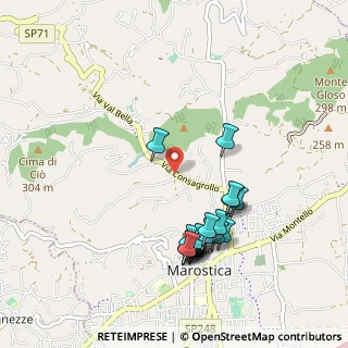 Mappa Via Roveredo Basso, 36063 Marostica VI, Italia (0.9785)