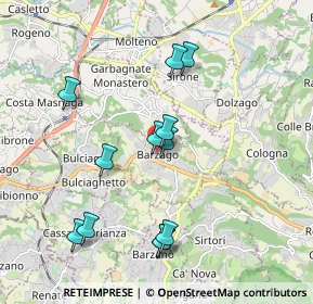 Mappa Via A. Manzoni, 23890 Barzago LC, Italia (1.85333)