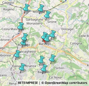 Mappa Via A. Manzoni, 23890 Barzago LC, Italia (1.97429)