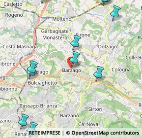 Mappa Via A. Manzoni, 23890 Barzago LC, Italia (2.79727)