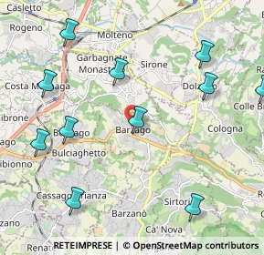 Mappa Via A. Manzoni, 23890 Barzago LC, Italia (2.48909)