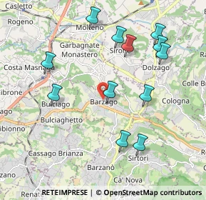 Mappa Via A. Manzoni, 23890 Barzago LC, Italia (2.06667)