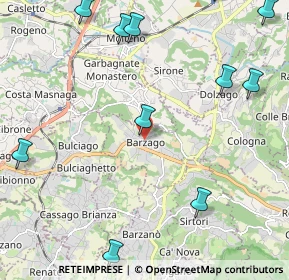Mappa Via A. Manzoni, 23890 Barzago LC, Italia (2.93273)