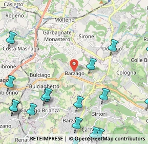 Mappa Via A. Manzoni, 23890 Barzago LC, Italia (3.338)