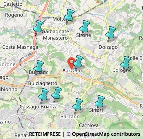 Mappa Via A. Manzoni, 23890 Barzago LC, Italia (2.16818)
