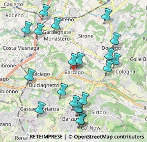 Mappa Via A. Manzoni, 23890 Barzago LC, Italia (2.23)