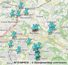 Mappa Via A. Manzoni, 23890 Barzago LC, Italia (2.3015)