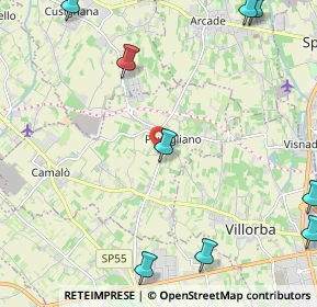 Mappa Via Torino, 31050 Povegliano TV, Italia (3.4275)