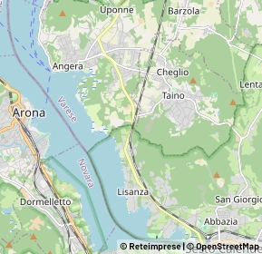 Mappa Via per Sesto Calende, 21020 Taino VA, Italia (1.91)