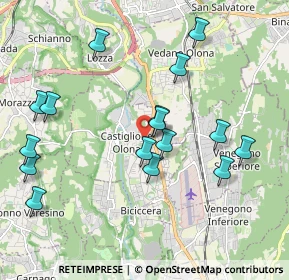 Mappa Via A.Volta, 21043 Castiglione Olona VA, Italia (2.06375)