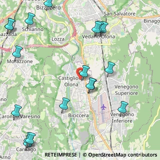 Mappa Via A.Volta, 21043 Castiglione Olona VA, Italia (3.02722)