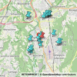 Mappa Via A.Volta, 21043 Castiglione Olona VA, Italia (1.755)