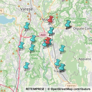 Mappa Via A.Volta, 21043 Castiglione Olona VA, Italia (3.55944)