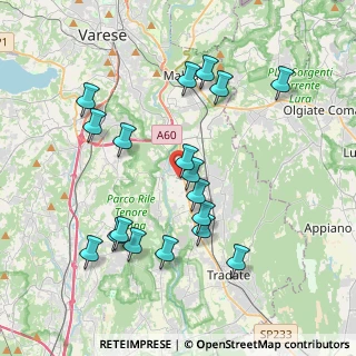 Mappa Via A.Volta, 21043 Castiglione Olona VA, Italia (3.915)