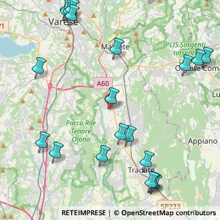 Mappa Via A.Volta, 21043 Castiglione Olona VA, Italia (5.9835)