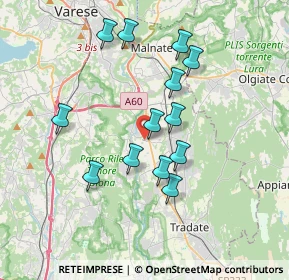 Mappa Via A.Volta, 21043 Castiglione Olona VA, Italia (3.25846)