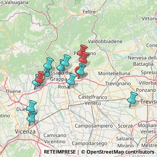 Mappa Via S. Pio X', 31020 San Zenone degli Ezzelini TV, Italia (14.26077)
