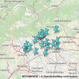 Mappa Via Belvedere, 36061 Bassano del Grappa VI, Italia (10.40579)