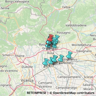 Mappa Via Belvedere, 36061 Bassano del Grappa VI, Italia (7.45071)