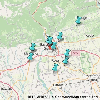 Mappa Via Belvedere, 36061 Bassano del Grappa VI, Italia (4.98429)