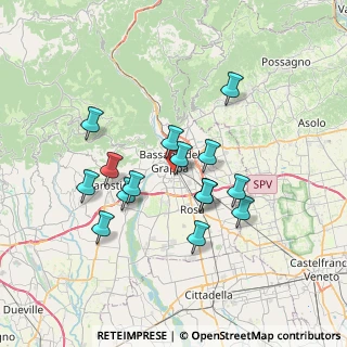 Mappa Via Belvedere, 36061 Bassano del Grappa VI, Italia (6.21867)