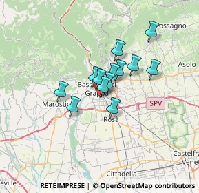 Mappa Via Belvedere, 36061 Bassano del Grappa VI, Italia (4.34462)
