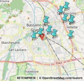 Mappa Via Belvedere, 36061 Bassano del Grappa VI, Italia (1.95545)