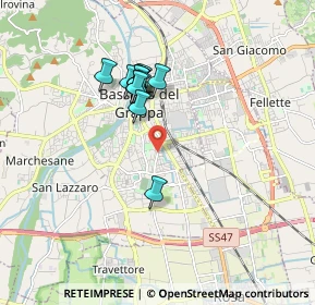 Mappa Via Belvedere, 36061 Bassano del Grappa VI, Italia (1.4075)