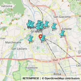 Mappa Via Belvedere, 36061 Bassano del Grappa VI, Italia (1.35538)