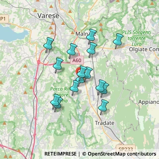 Mappa Via Giacomo Matteotti, 21043 Castiglione Olona VA, Italia (2.90733)