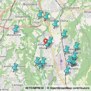 Mappa Via Giacomo Matteotti, 21043 Castiglione Olona VA, Italia (2.36778)