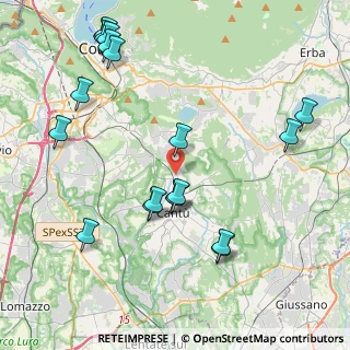 Mappa Via per Intimiano, 22063 Cantù CO, Italia (4.80474)