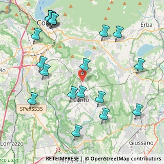 Mappa Via per Intimiano, 22063 Cantù CO, Italia (5.15)