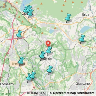 Mappa Via per Intimiano, 22063 Cantù CO, Italia (5.33643)