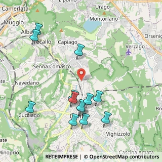 Mappa Via per Intimiano, 22063 Cantù CO, Italia (2.19615)