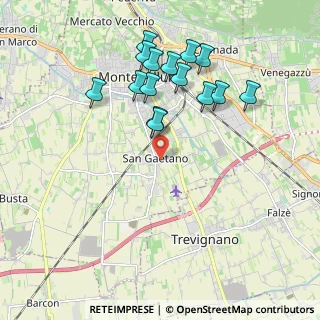 Mappa Via dalla Riva Gaetano, 31044 Montebelluna TV, Italia (1.922)