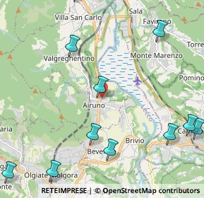 Mappa Via Adda, 23881 Airuno LC, Italia (3.03333)