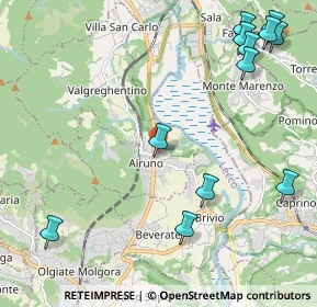 Mappa Via Adda, 23881 Airuno LC, Italia (2.8225)