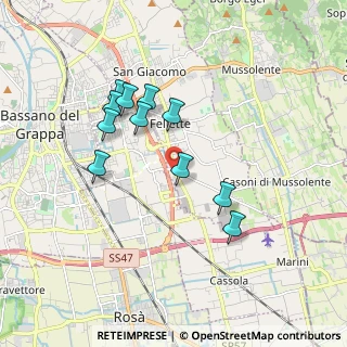 Mappa SP 57, 36060 Romano D'ezzelino VI, Italia (1.61727)