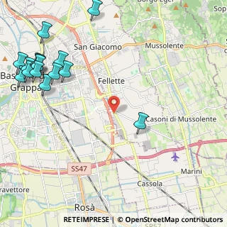 Mappa SP 57, 36060 Romano D'ezzelino VI, Italia (3.09333)