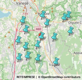 Mappa Via Alessandro Volta, 21043 Castiglione Olona VA, Italia (4.03438)