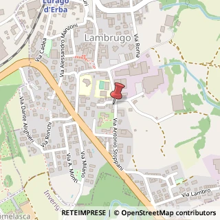 Mappa Via Antonio Stoppani, 25, 22045 Lambrugo, Como (Lombardia)