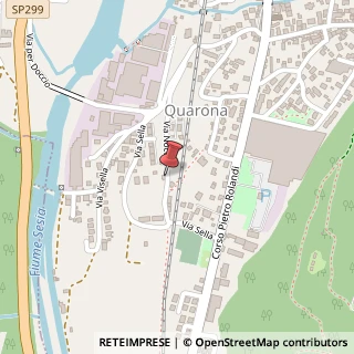 Mappa Via alla Noca, 12, 13017 Quarona VC, Italia, 13017 Quarona, Vercelli (Piemonte)